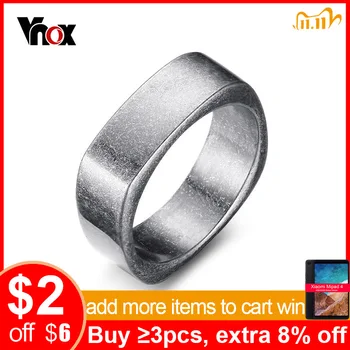 PRECIO BARATO ❤️ Vnox-anillo metálico de acero inoxidable para hombre, sortija Vintage - discount item 50% OFF Joyas y complementos