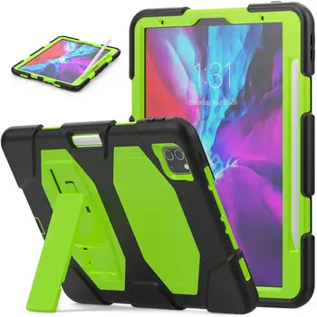 

Three layers protective tablet case for ipad pro 11 2020 case with built-in kickstand cover for ipad pro 11 case shockproof
