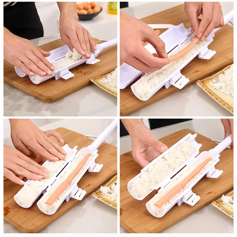 Суши производитель Bento аксессуары валик для самостоятельной покраски ролл пресс-формы для кухни Ресторан ролик Базука риса для изготовления суши машина