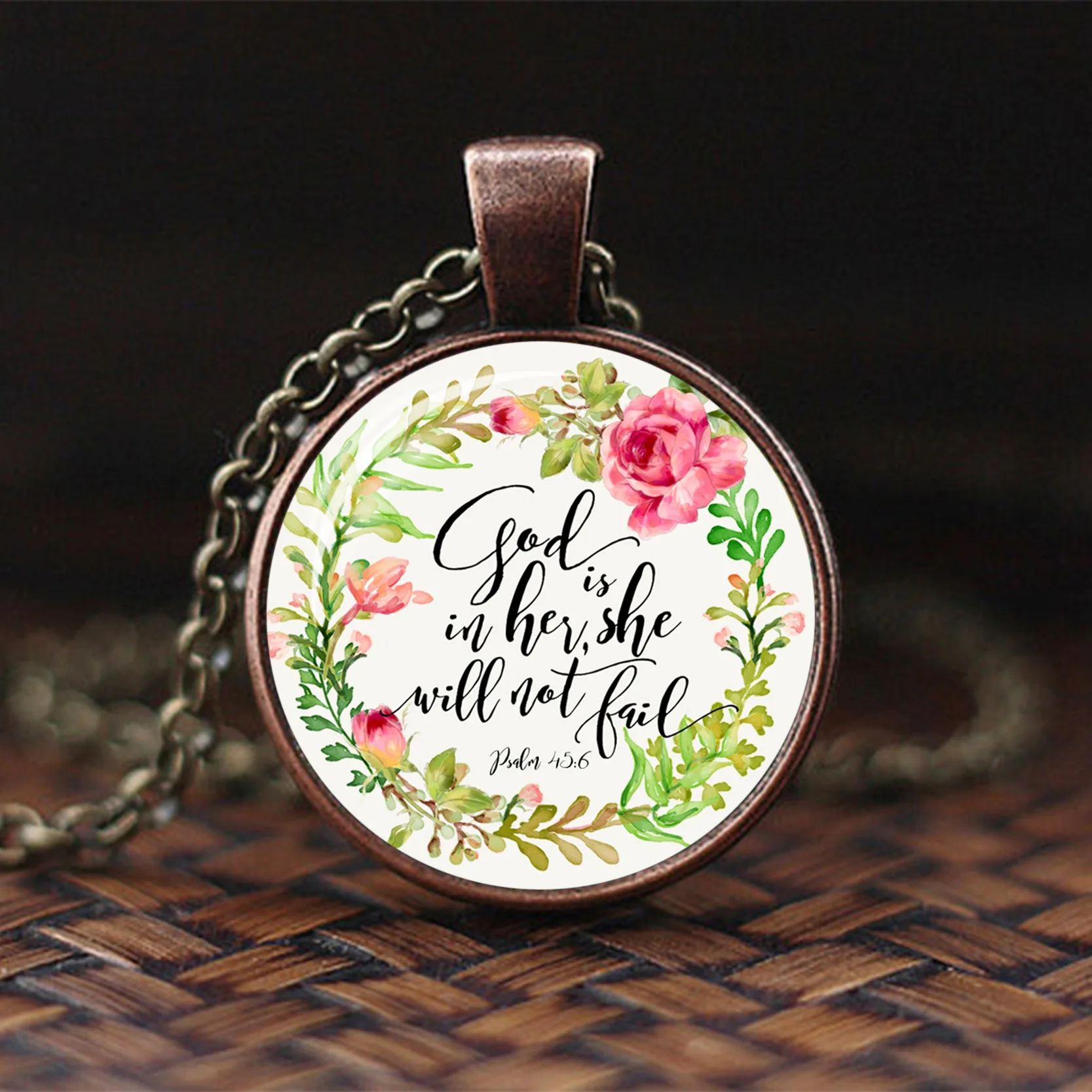 2019 Новая модная Библейская Подвеска со стихом изменить мир с цитатой Писания