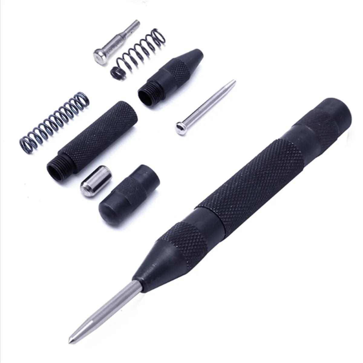 Black Heavy Duty Automatic Centre Punch Locator High Hardness Window