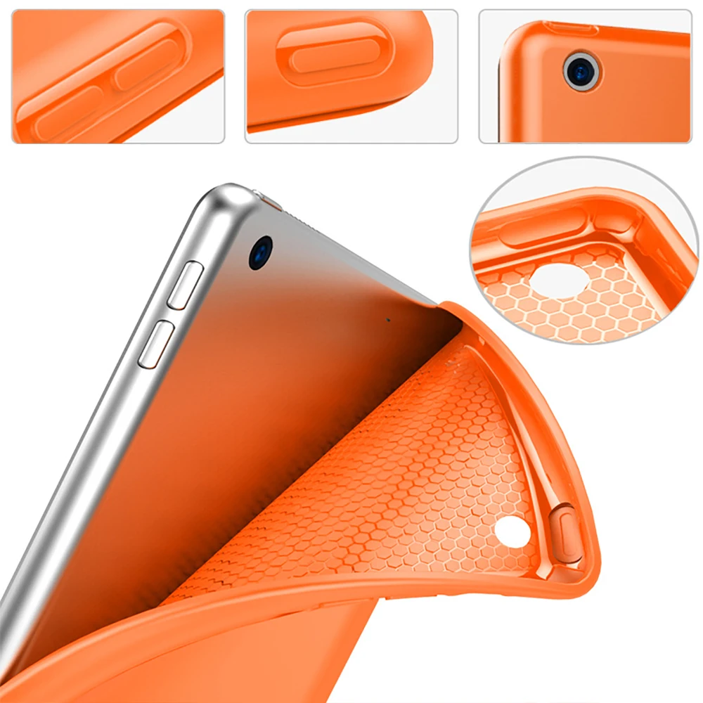 Чехол для apple iPad Air 3 10,5 A2123 A2152 A2153 A2154 ультра тонкий смарт-чехол с подставкой силиконовый мягкий корпус Авто Пробуждение/сон