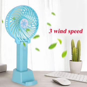 

Summer Mini Cooler Handheld USB Portable Fan USB Rechargeable Folding Fan Travel Outdoor Home Office Quiet Collapsible Desk Fans