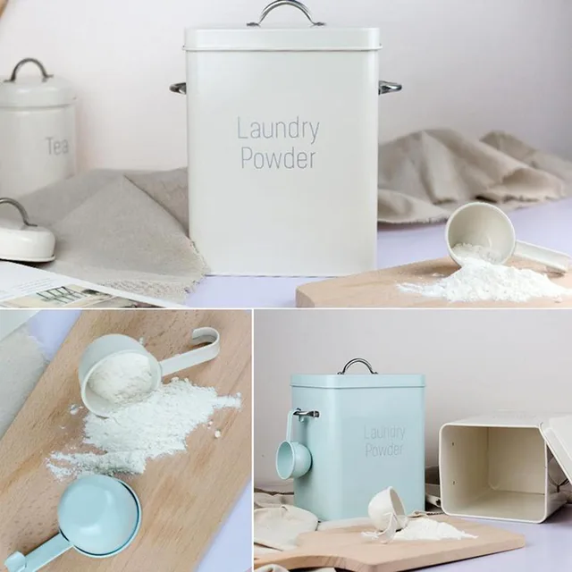 Laundry Powder Storage Container Made Minimal