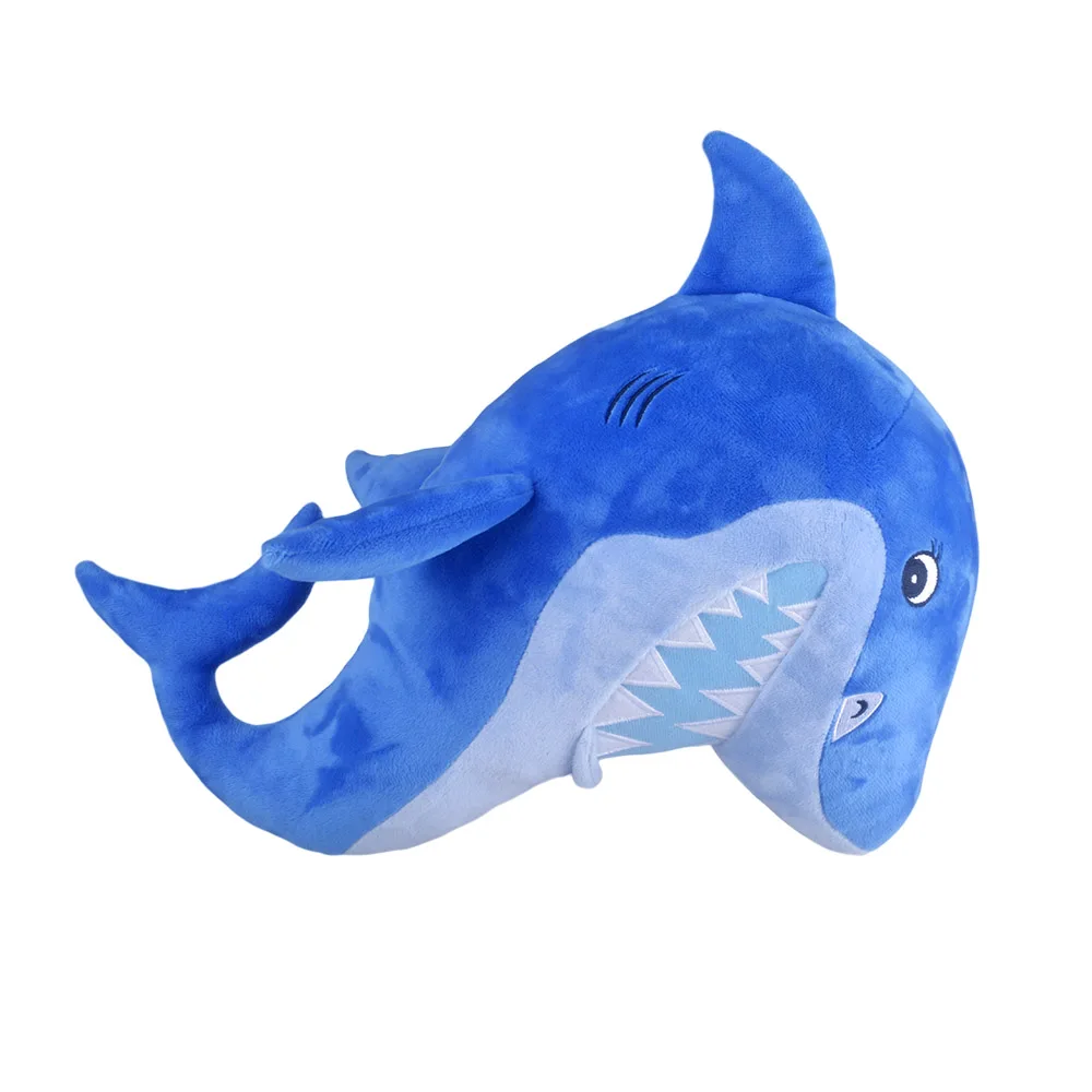 30 см детские синие акулы Плюшевые игрушки три вида размера мягкие животные милые девочки дети мягкая подушка Kawaii Большой рот акулы подарки