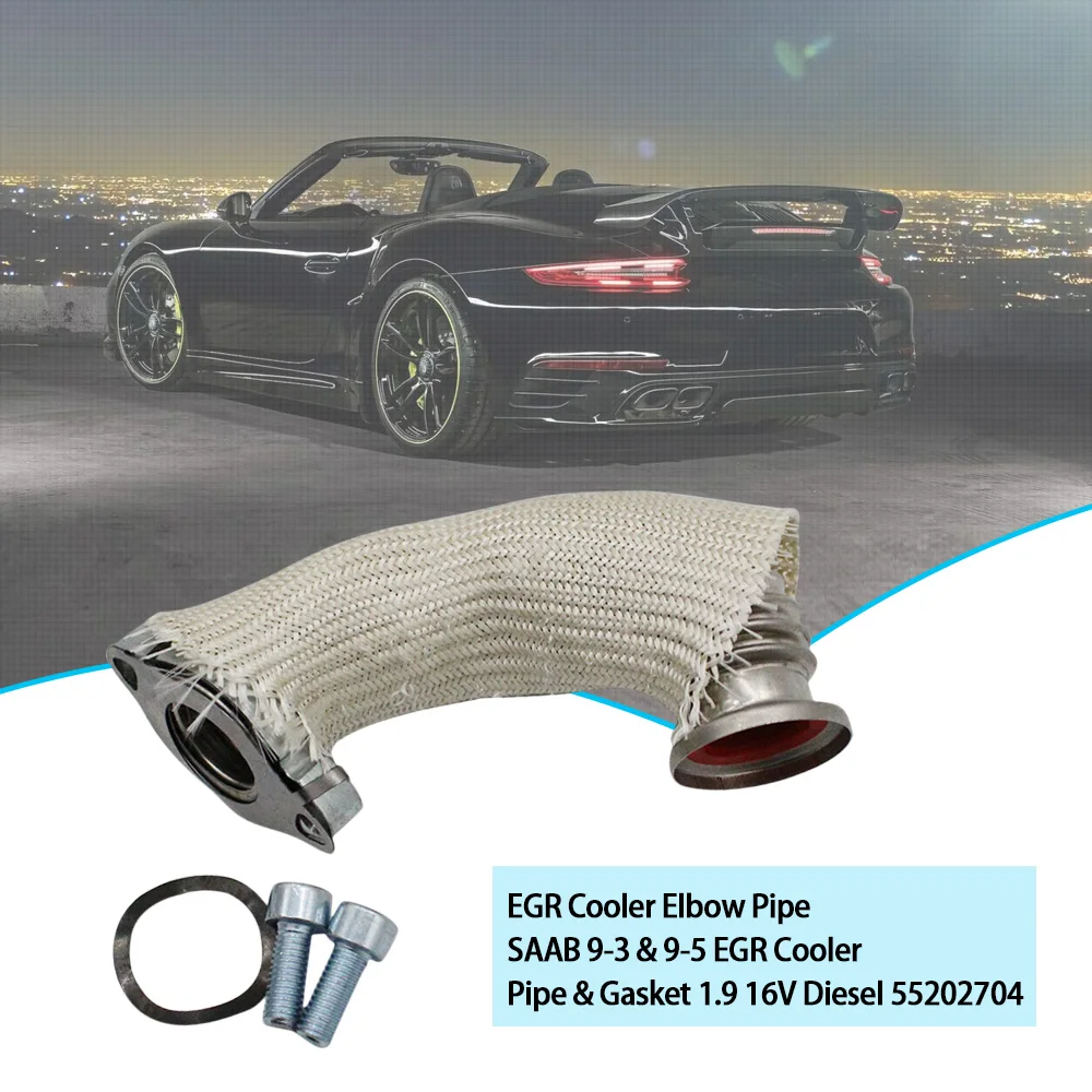 ^*Best Offers Car Styling EGR Cooler Elbow Pipe SAAB 9-3 & 9-5 EGR Cooler Pipe & Gasket 1.9 16V Diesel 55202704