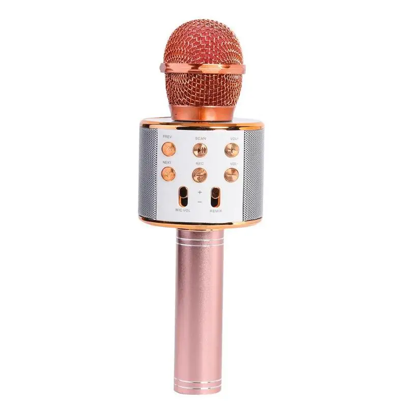 

Karaoke Microphone Portable Wireless Microphone and Bluetooth 4.1 Speaker for Home KTV Connectable to iOS Android and Tablet