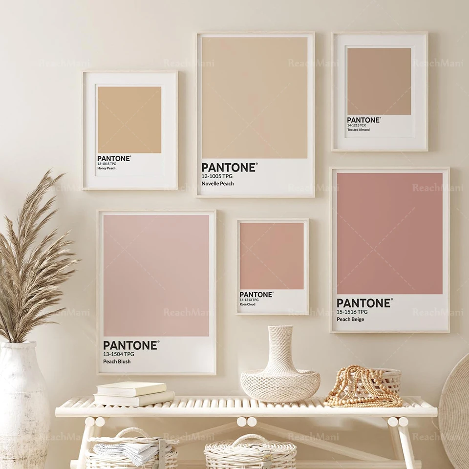 Set of 6 Prints Pantone Peach Nude Colors, Peach Beige, Rose Cloud, Peach  Blush, Almond, Light Pastel print set, digital pantone|Vẽ Tranh & Thư Pháp|  - AliExpress