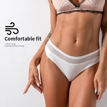 

3PCS Free shipping sexy Lace Thongs G-string Women's panties underwear lingerie tanga cotton briefs underpanties seamless panty