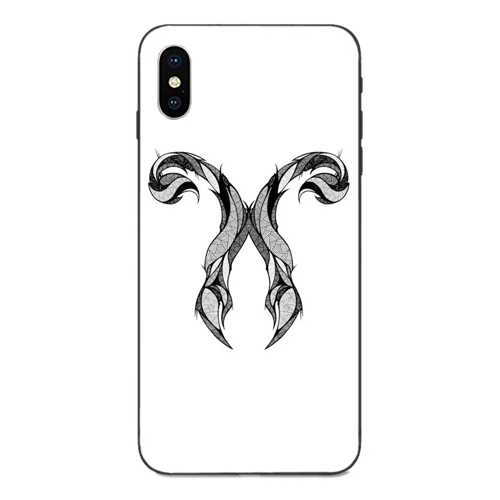 Черно белый скетч животное мягкая ТПУ Защита экрана для Apple iPhone 4 4S 5 5S SE 6 6S 7 8 Plus X XS