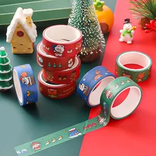 1Pcs Cartoon Christmas Washi Tapes Christmas Stocking Kawaii Masking Tapes Stickers Stationery Scrapbooking School Supplies