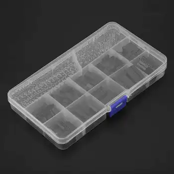 

650pcs Boxed 2 54 Male Terminal Plastic Shell Terminal Block Connector Set