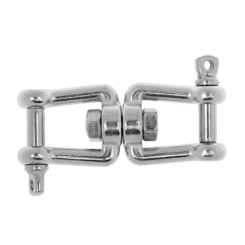 

Marine 304 Stainless Steel Anchor Chain Connector Swivel Double Shackle M12