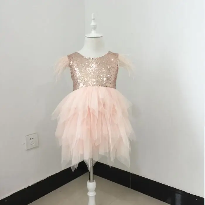 Свадебное платье с цветочным узором для девочек в европейском и американском стиле; детское фатиновое платье с блестками для детей; Кружевной Костюм принцессы; рождественское платье для малышей