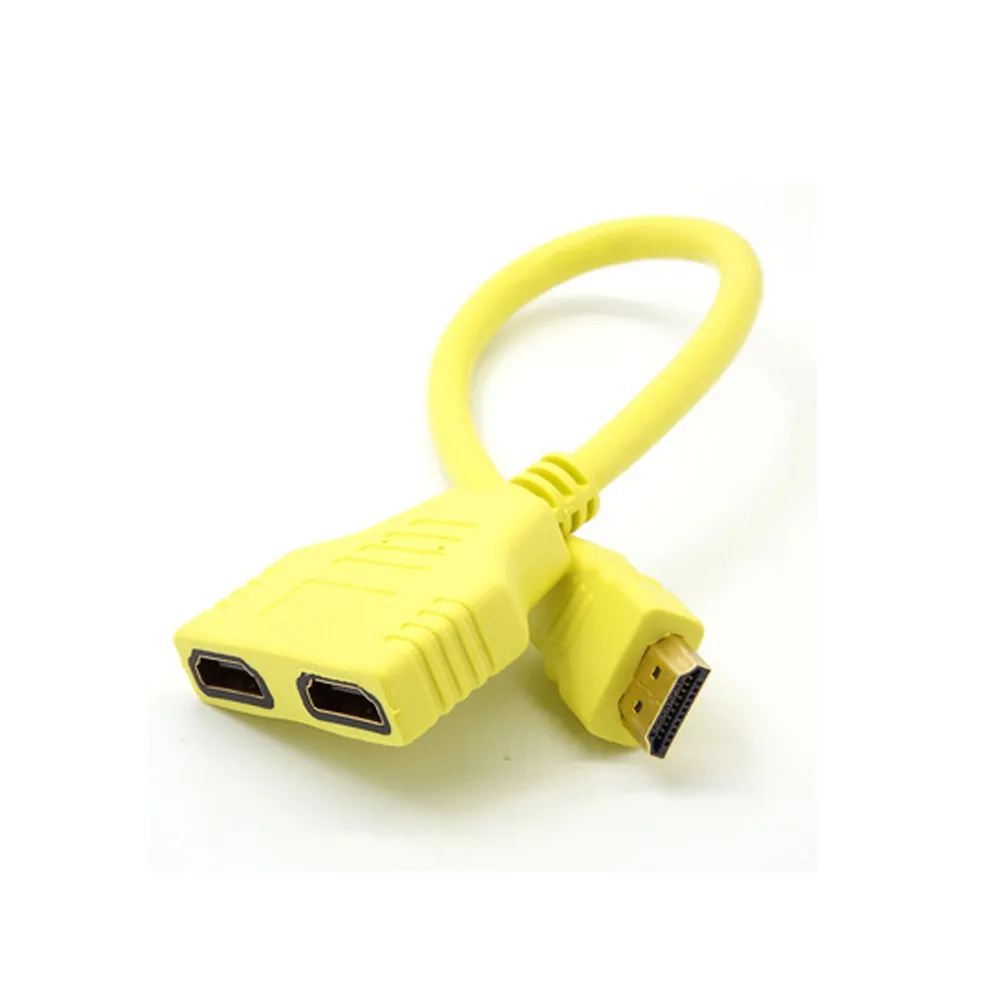 Высококачественный HDMI 1 на 2 разделенный двойной сигнальный адаптер