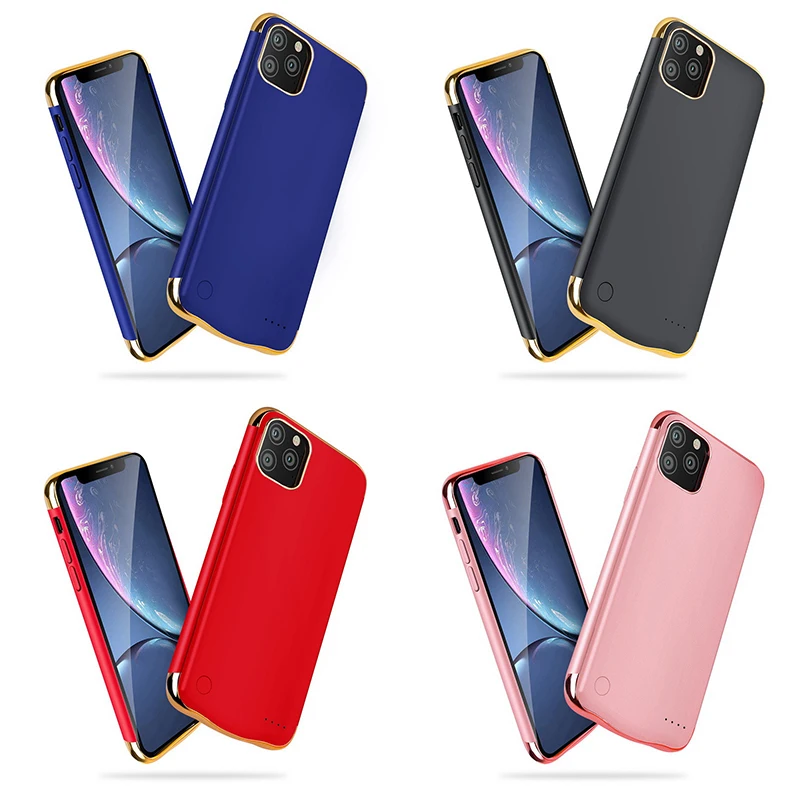 Для iPhone 11 Pro/iPhone 11 Pro Max Батарея Зарядное устройство чехол Портативный 6000/5500 мА/ч, внешняя Мощность Bank зарядное устройство чехол для iPhone 11