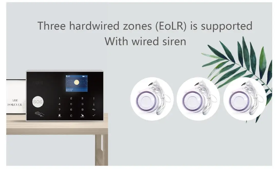 Wifi GSM сигнализация Tuya беспроводная домашняя охранная сигнализация Голосовое управление через Alexa приложение Google Home дистанционное управление датчик двери окна