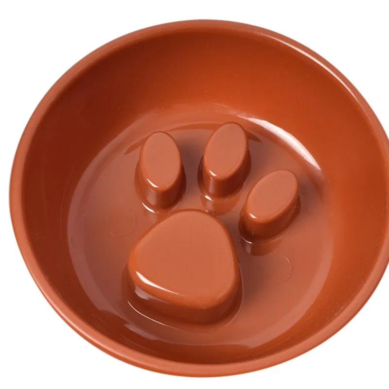 

Pet Dog Puppy Food Dish Dog Slow Feeder Bowl Pets Anti Choke Bowl Anti-Gulping Portable Outdoor Travel Pet Feeder