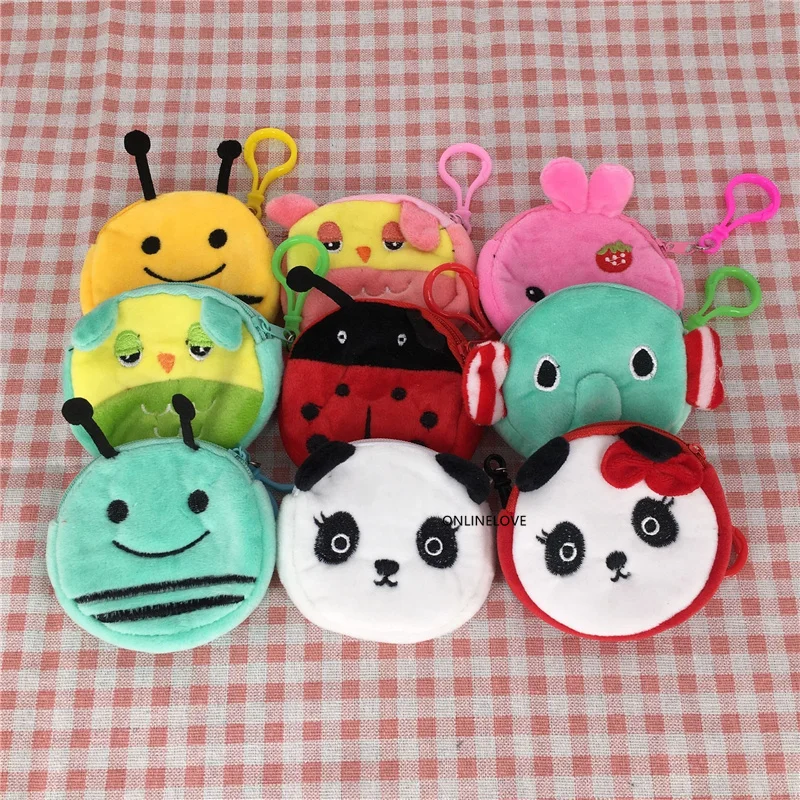 Coin Purse Coin Wallet Plush Coin Purse Change Bag Coin Storage Album 5PCS Gift Coin BAG 8CM Approx. Gift Small Key Hook Coin Bag Pouch