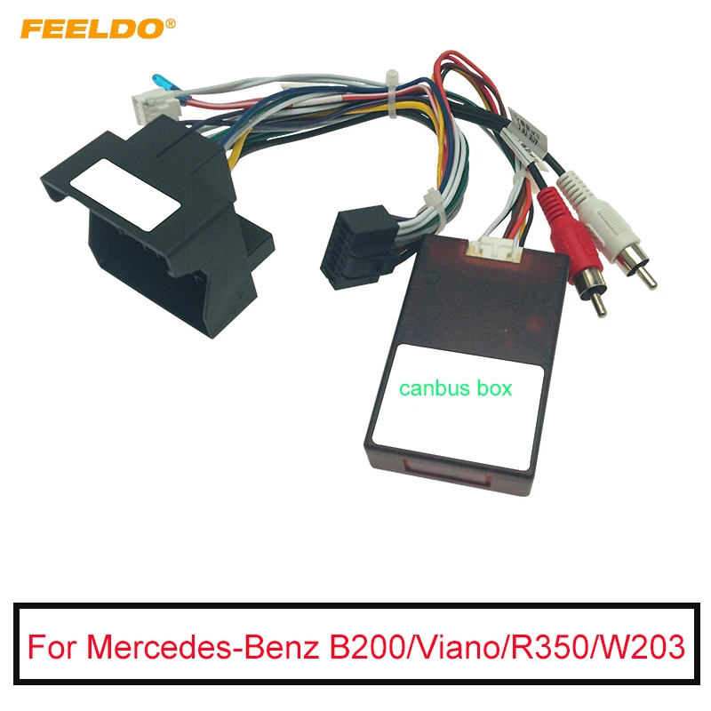 

Автомобильная аудиосистема 16-контактный DVD-плеер адаптер питания с can-шиной для Mercedes-Benz W211/Viano 08-18 стерео штекер жгут проводов