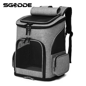 

SGODDE 33x26x40cm Pet Backpack Folding Dog Cat Bag Travel Kennel High-quality Pet Carrier Rucksack For Most Cats, Small Dogs