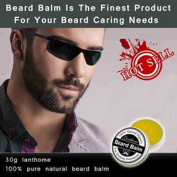 

100% Natural Beard Balm Oil Conditioner Beard Care Moustache Wax For Men Beard Growth Thicken Beard Smooth Styling Professional