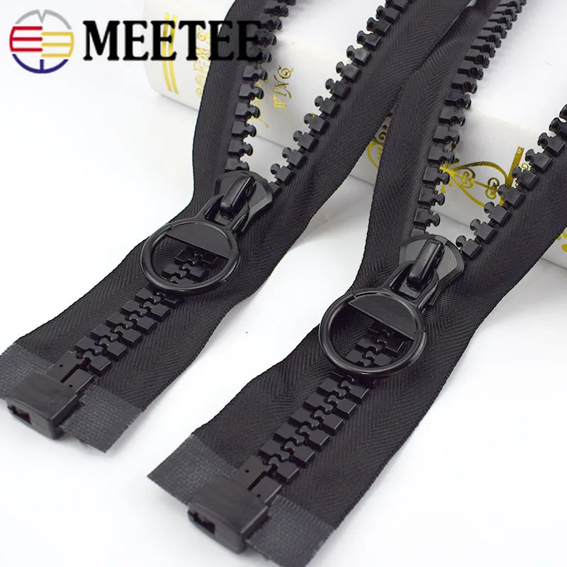 Meetee 1 шт. 60/75/100/150/200 см 20 # очень большая полимерная молния с открытым концом