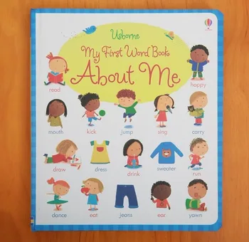 

Usborne English Picture Board Book My First Word Book about Me English Dictionary for Baby and Kids Early Education 20 Pages