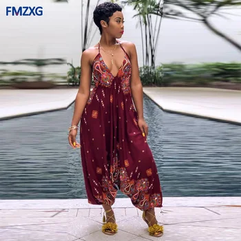 

Printed Women Harem Pants Loose Waist Cross Pants Silk Trousers Oversized Streetwear Trousers Romper Wide Leg Mom Pant Jumpsuit