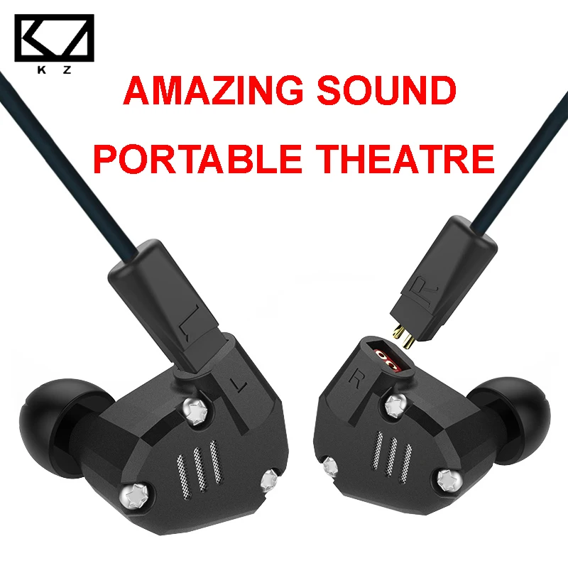 KZ ZS6 лучшее качество спортивные наушники металлические HiFi 8 драйверов