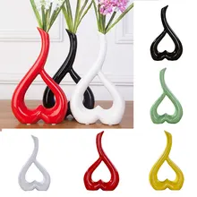 Орнамент Свадебная Цветочная ваза для цветов, ваза Elelgant красивый декор вечерние дома красочный в форме сердца 5 цветов 3D фестиваль керамика