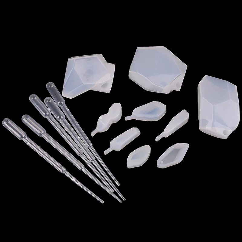 1 Set Silicone Molds For DIY  Jewelry Pendant Making Craft Epoxy Resin Molds Making Finding Accessories Useful