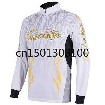

GAMAKATSU Breathable Fishing Shirts Sport Outdoor Long Sleeve Fishing Clothing Profesional Quick Dry Sun Anti-UV Hiking Clothes