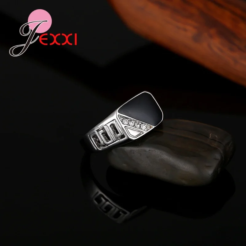Creative Triangle Drop Oil Cubic Zircon Finger Ring Silver Gold Color Inlay Rhinestone Women Men Jewelry Rings Accessories silver rings silver ring gold plated rings gold plated silver ring gold rings golden ring