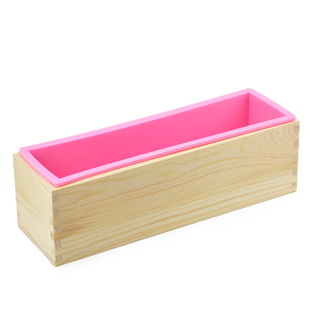 

Loaf Soap Mould Silicone Wooden Mold Soap Making Tools Slicer Cutter DIY Carfts DEC889