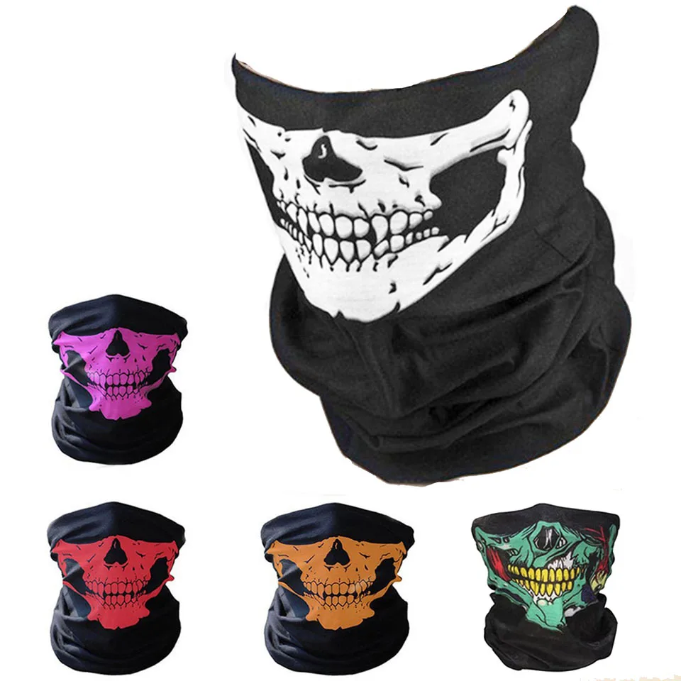 GobyGo Cycling Bike Bicycle Riding Scarf Variety Magic Headband Veil HeadScarf Scarves Face Mesh skull Bandanas Mask Warmer
