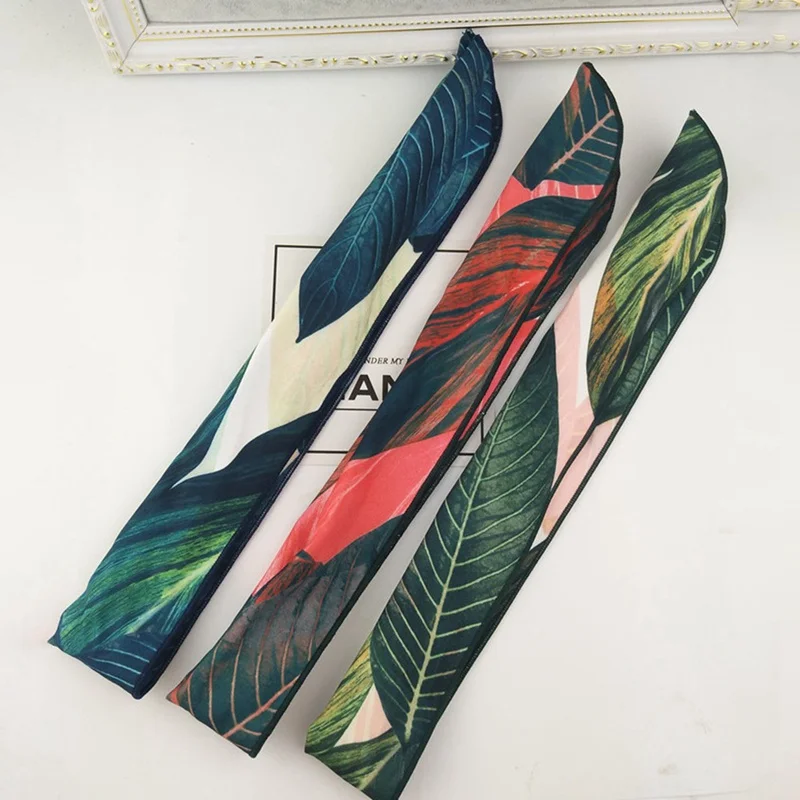 Винтажный стиль украшения для волос Baja banana leaf Hair с высококачественной широкой кромкой печатная железная резинка для волос спираль сумка для лица головной платок