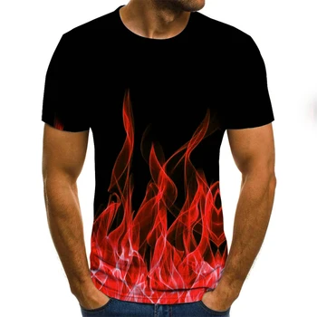 

2020 New Chromati Flaming tshirt Men 3d t shirt 3d t-shirt Black Tee Casual Top Anime Camiseta Streatwear Short Sleeve Tshirt