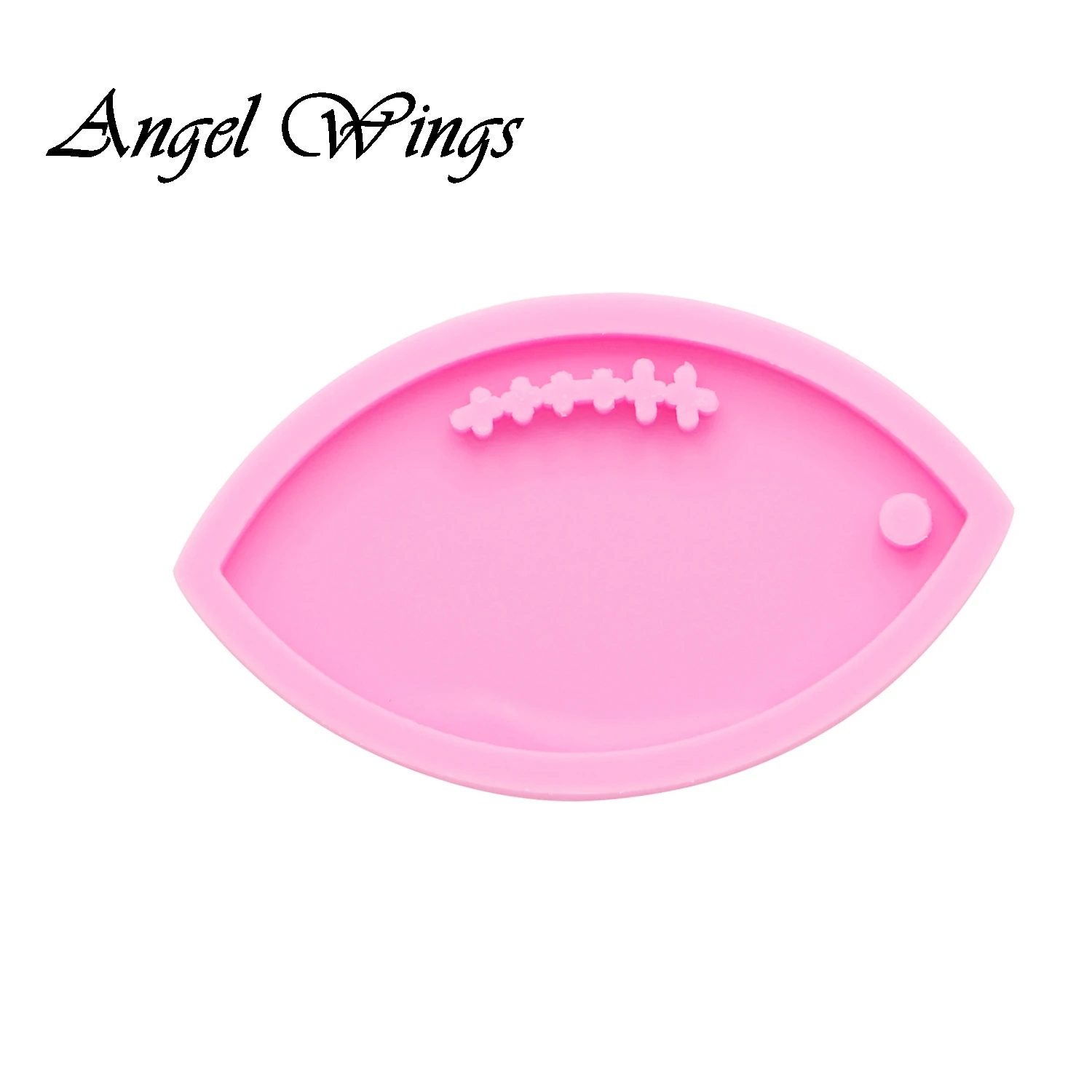 Pink 1pc DY0090 Шапочка с блестками футбольный шлем силиконовая форма брелок форма эпоксидная смола Плесень ручной работы DIY ювелирных изделий DY0090 - Цвет: Pink 1pc DY0090