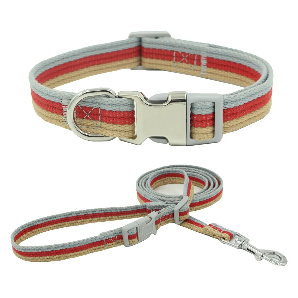 

2020 Pet 3-color Comfortable Collar Adjustable Bust Dog Collars And Leash Set Dog Tracking Leash Small Medium Large Dog Collars