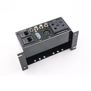 

Desktop Wall Power Outlet with usb VGA HDMI AV Audio/Video L R MIC XLR 3Pin Male Jack Audio Panel Socket For Home Improvement