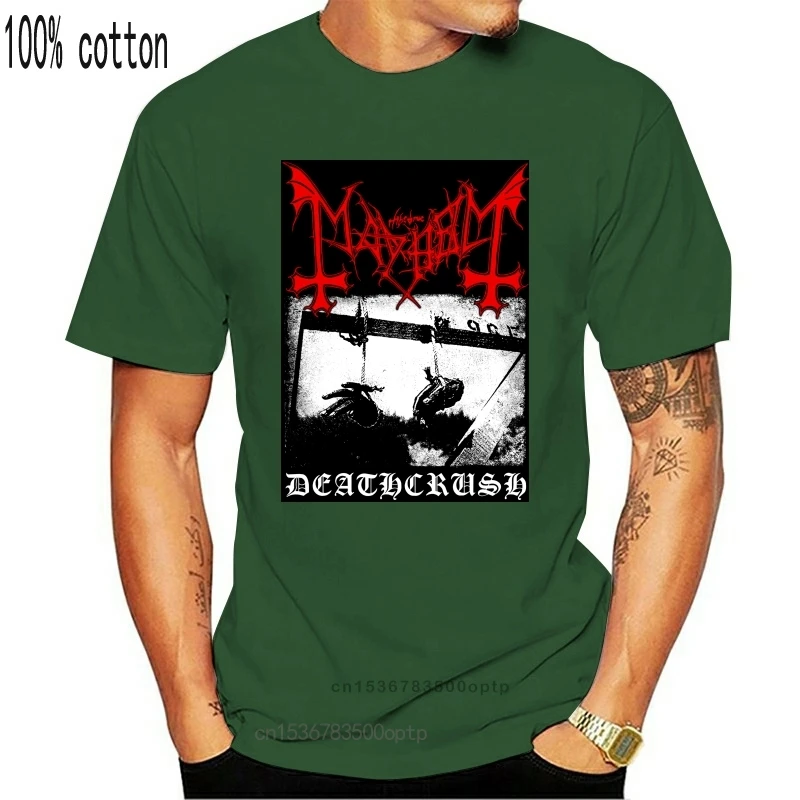 Черная футболка Mayhem deathдавит Размеры S M L XL официальная металлическая Новинка |