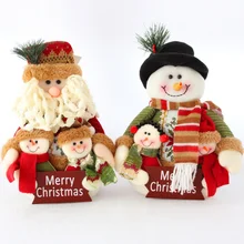 Рождественские куклы Санта-Клауса украшения Foe Home рабочего окна украшения Рождественские принадлежности детский подарок рождественские украшения