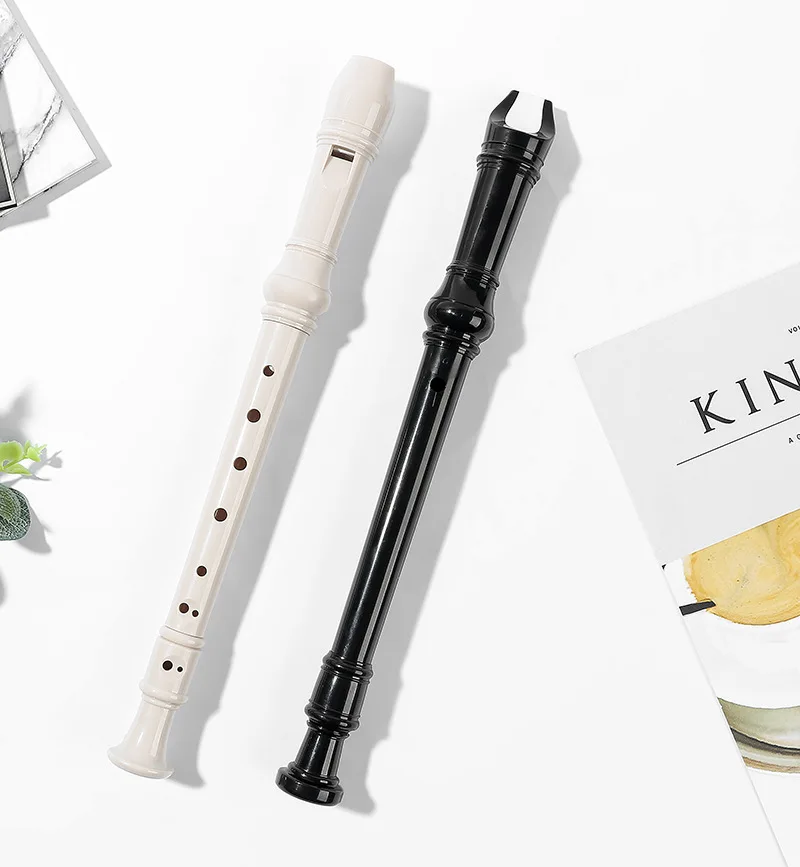 Cross Border Swan 8-Hole Students Children ABS Clarionet Flannelette Bag Eight Hole German Treble White Flute Manufacturers Dire