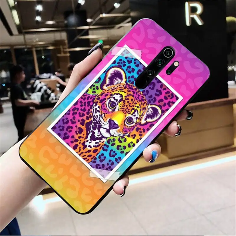 Rainbow Lisa Frank tiger horse dog Cat Bling Cute Phone Case for Redmi Note 8 8A 8T 7 6 6A 5 5A 4 4X 4A Go Pro xiaomi leather case charging Cases For Xiaomi