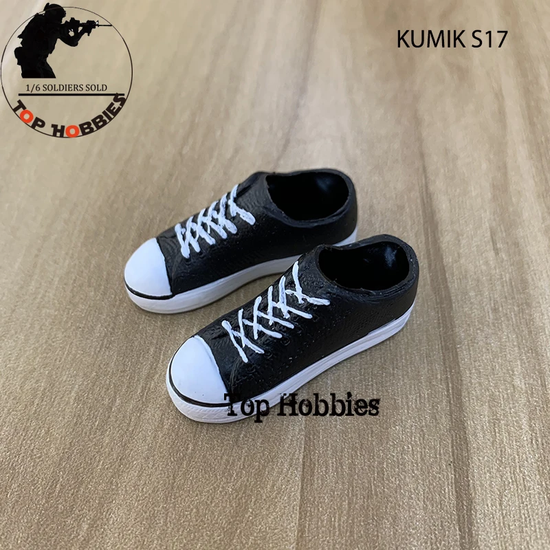 4cmL KUMIK Scale FS17 Low-top Shoes Casual Sneakers Soft plastic No Feet Fit 12" Female Figure Body Toys Gift - AliExpress