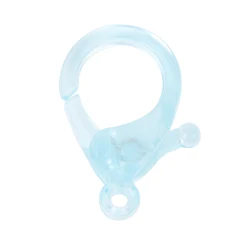 Colorful Mixed Plastic Lobster Clasp Hooks - DIY Jewelry Finding End Connectors for Necklaces and Bracelets (Pack of 20) (Light Blue)