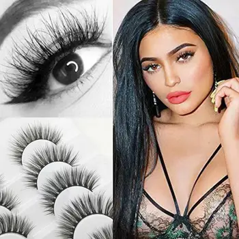 

8pairs Natural 3D Mink Lashes False Eyelashes Dramatic Makeup Volume Extension Cosmetic Fake Silk Eyelash Lashes Eyelashes S9L0