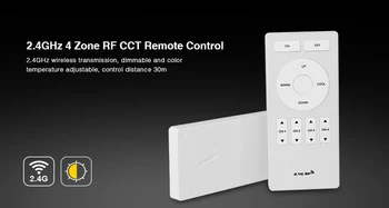 

Milight miboxer fut005 2.4G FUT005 2.4GHz 4 Zone RF CCT Remote Control brightness adjustable controller