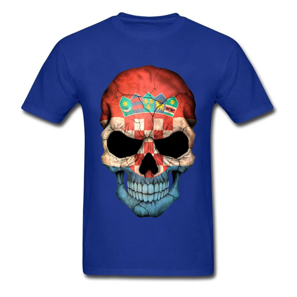 Croatian Flag Skull_blue
